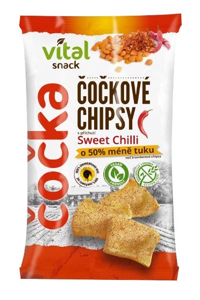 Zdravý svět - Čočkové chipsy sweet chilli 65g