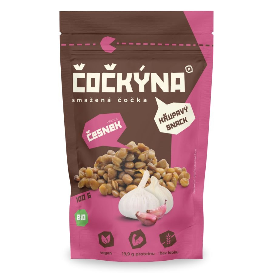 Zdravý svět - Čočkýna Smažená čočka BIO česnek 100g