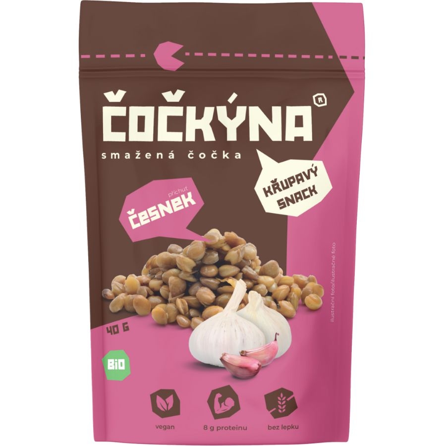 Zdravý svět - Čočkýna Smažená čočka BIO česnek 40g