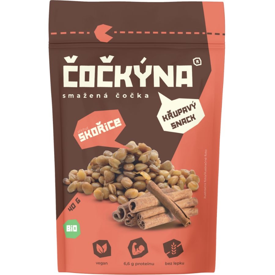 Zdravý svět - Čočkýna Smažená čočka BIO skořice 40g