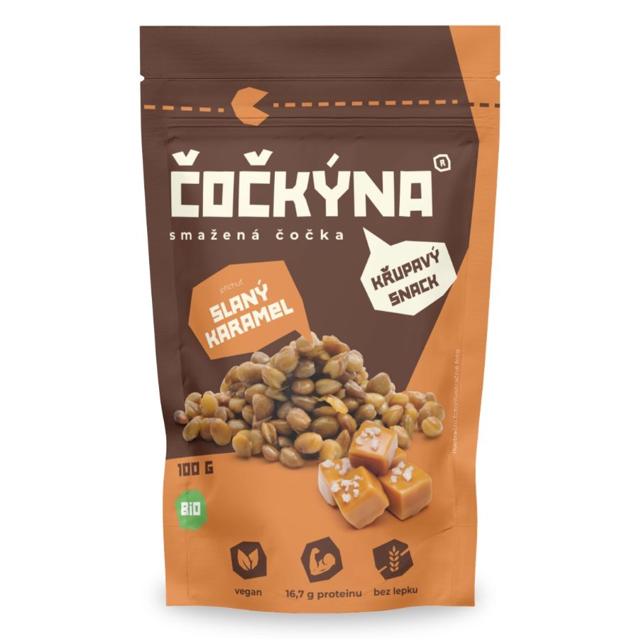 Zdravý svět - Čočkýna Smažená čočka BIO slaný karamel 100g