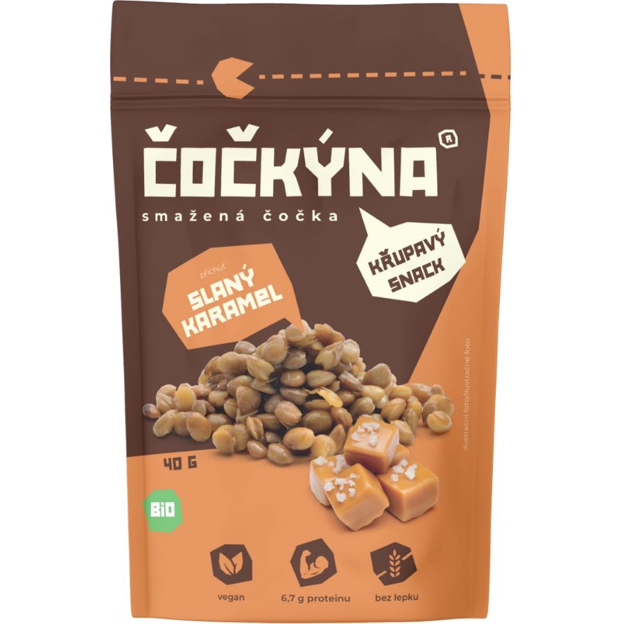 Zdravý svět - Čočkýna Smažená čočka BIO slaný karamel 40g