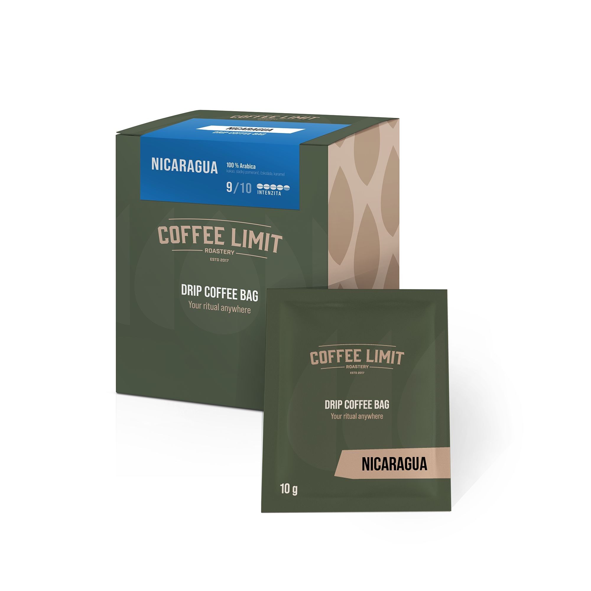 Nápoje - Coffee Limit Nicaragua - 5x10g Drip Coffee bag