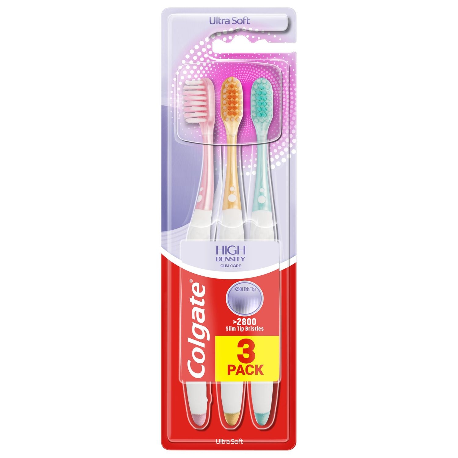 Drogerie a kosmetika - Colgate High Density Ultra Soft Zubní kartáček 3ks