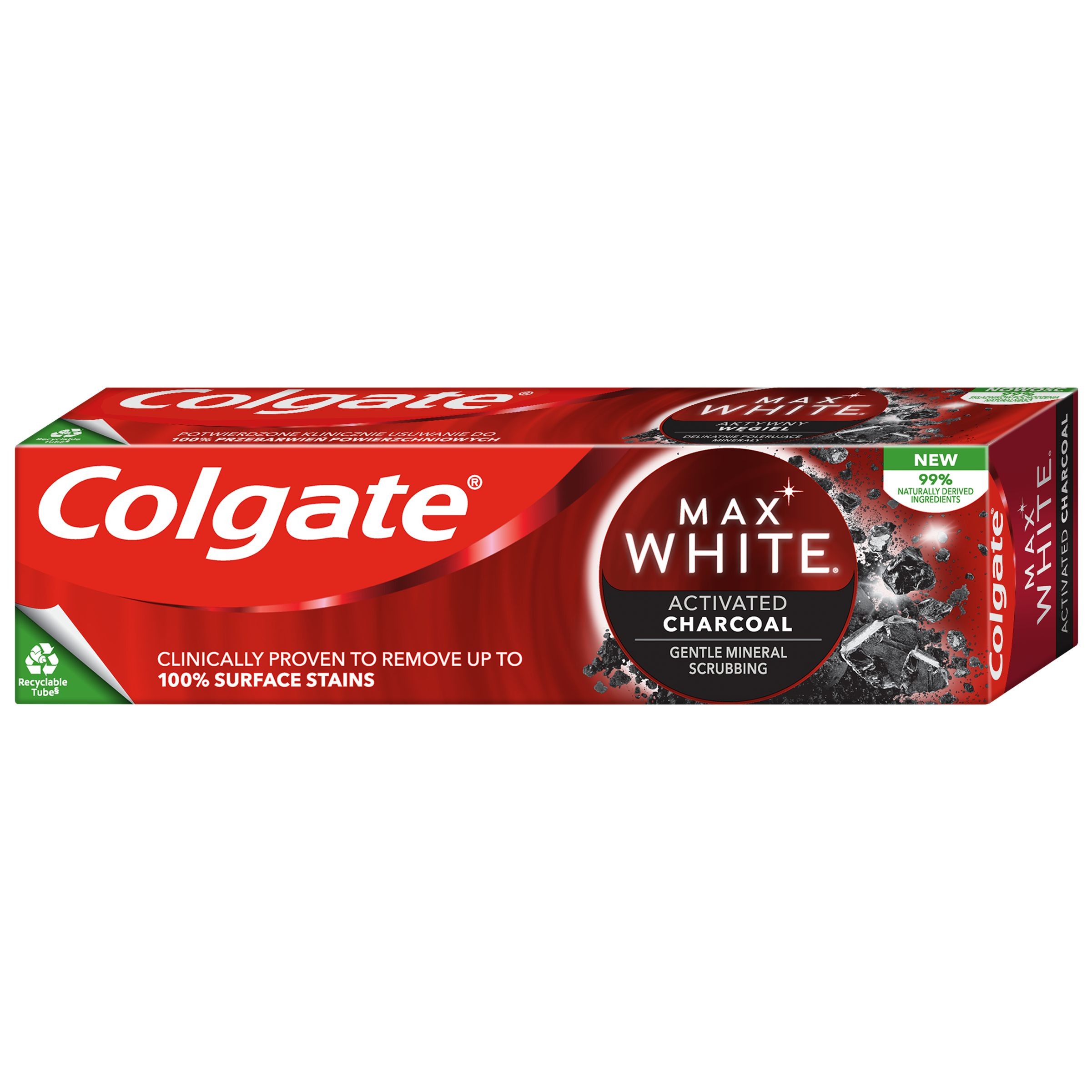 Drogerie a kosmetika - Colgate Max White Charcoal Zubní pasta 75 ml