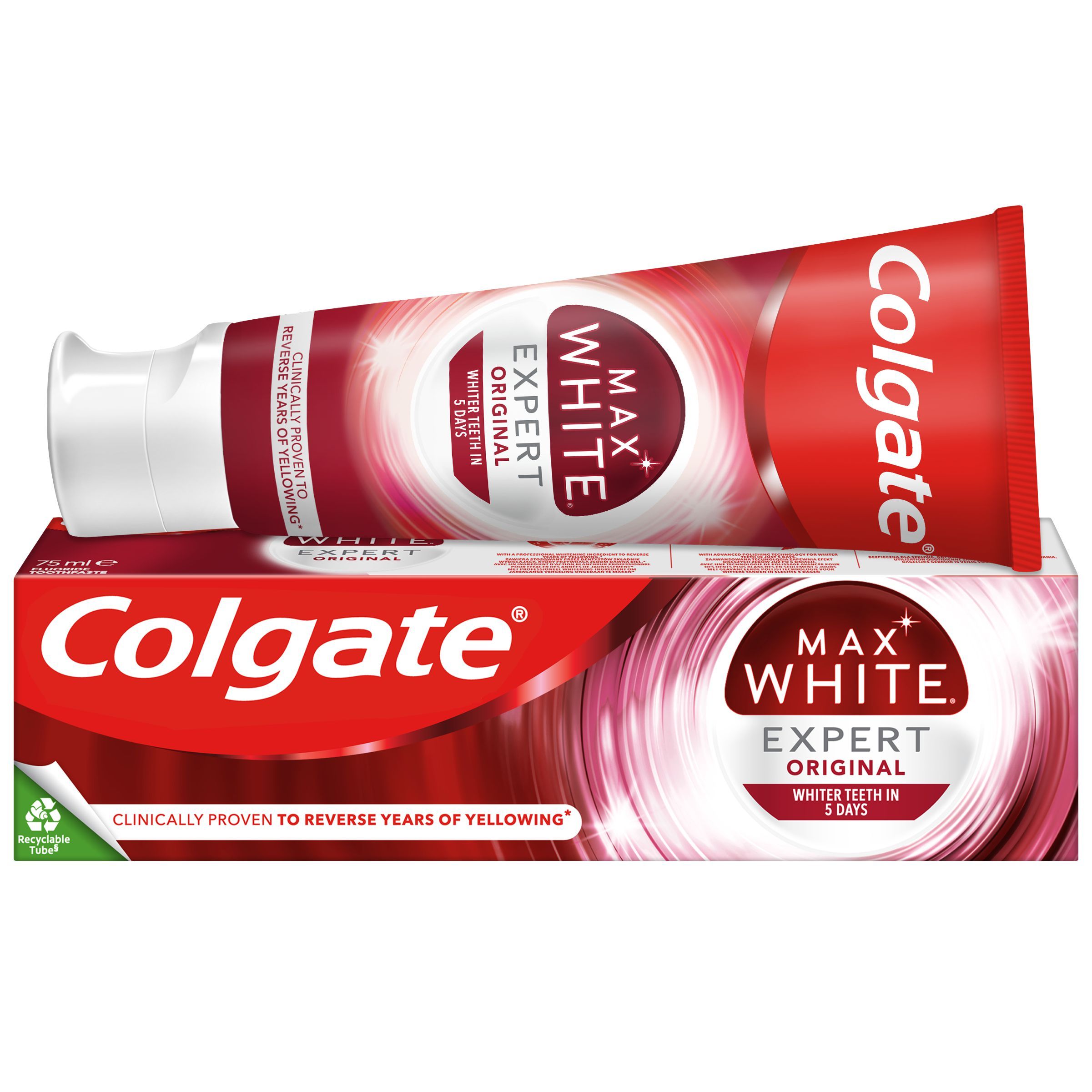 Drogerie a kosmetika - Colgate Max White Expert White Cool Mint Zubní pasta 75 ml