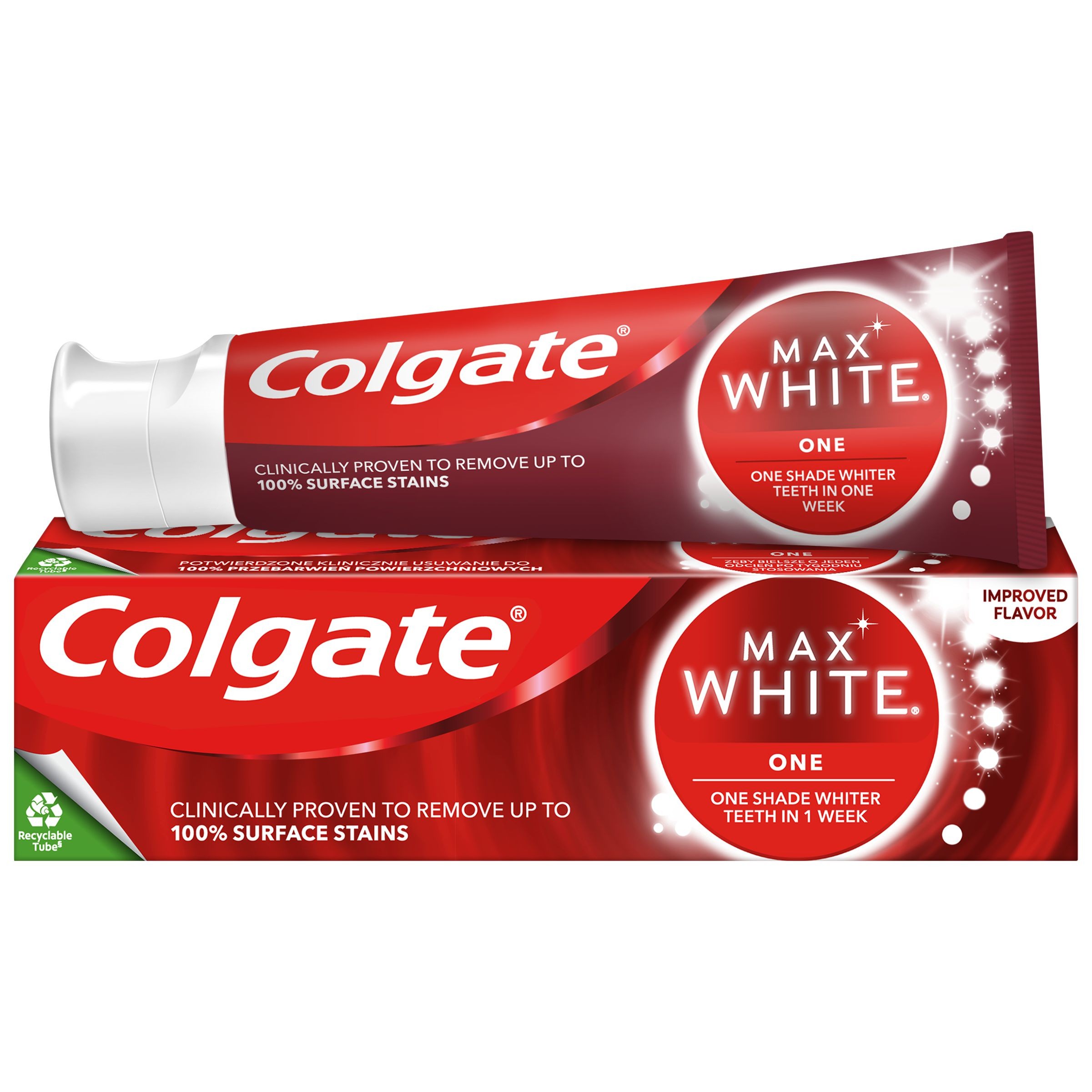 Drogerie a kosmetika - Colgate Max White One Sensational Mint zubní pasta 75 ml