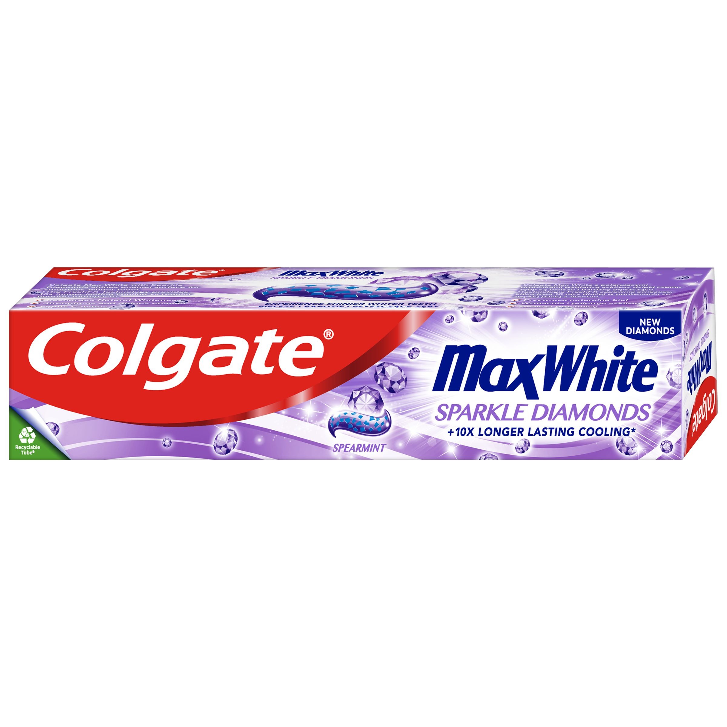 Drogerie a kosmetika - Colgate MaxWhite Shine Crystals zubní pasta 75 ml