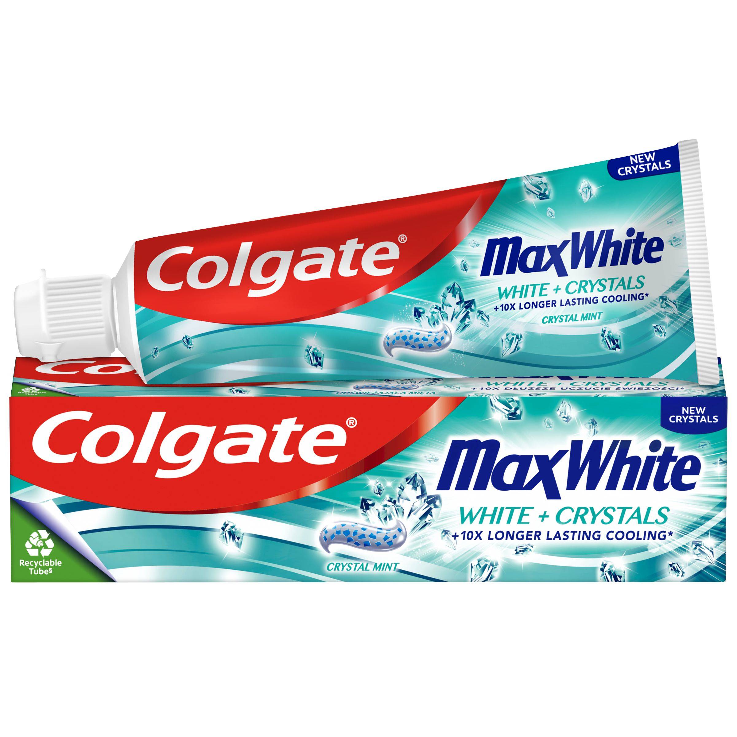 Drogerie a kosmetika - Colgate MaxWhite White Crystals zubní pasta 75 ml
