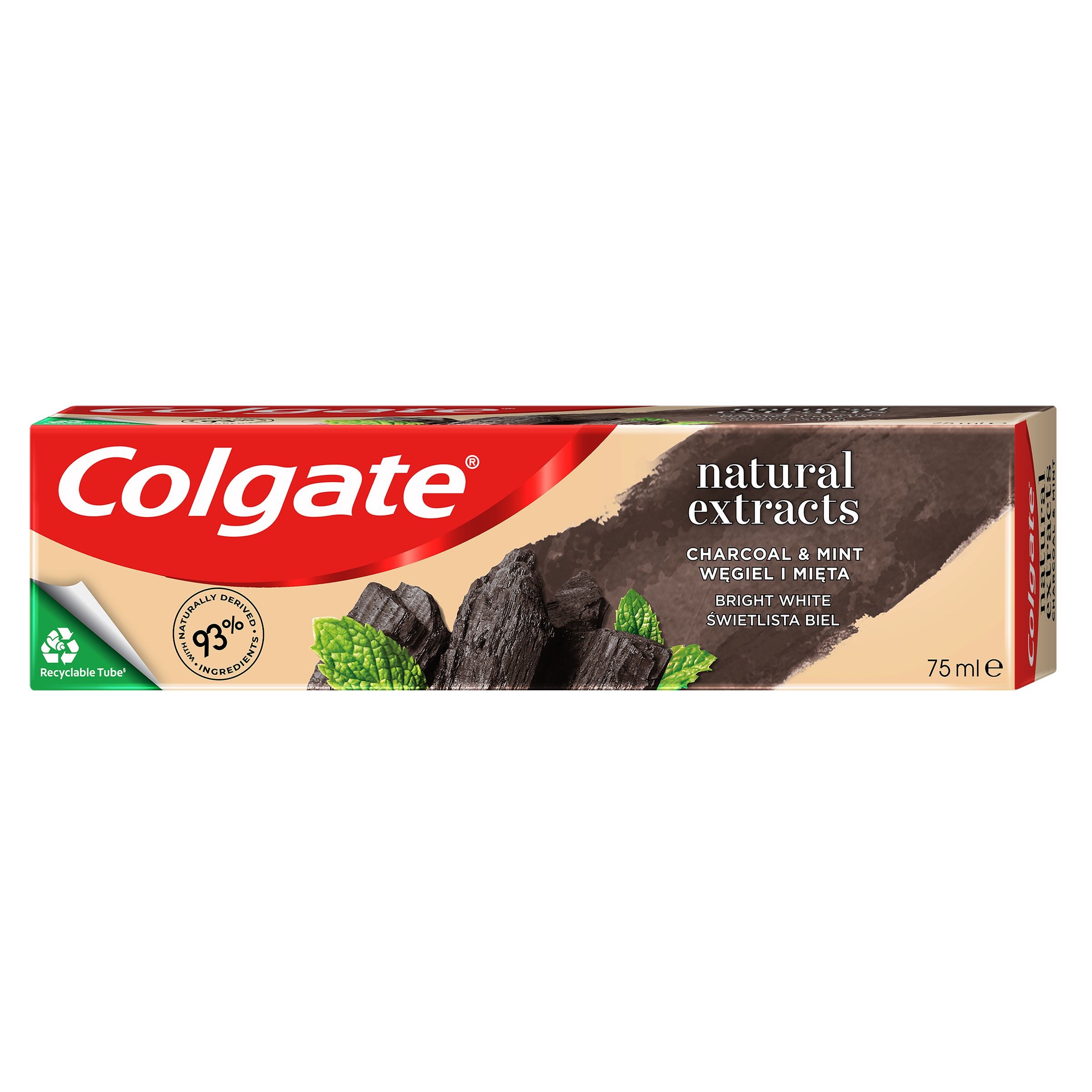 Drogerie a kosmetika - Colgate Naturals Charcoal Zubní pasta 75 ml