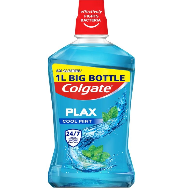 Drogerie a kosmetika - Colgate Plax Cool mint ústní voda 1000 ml