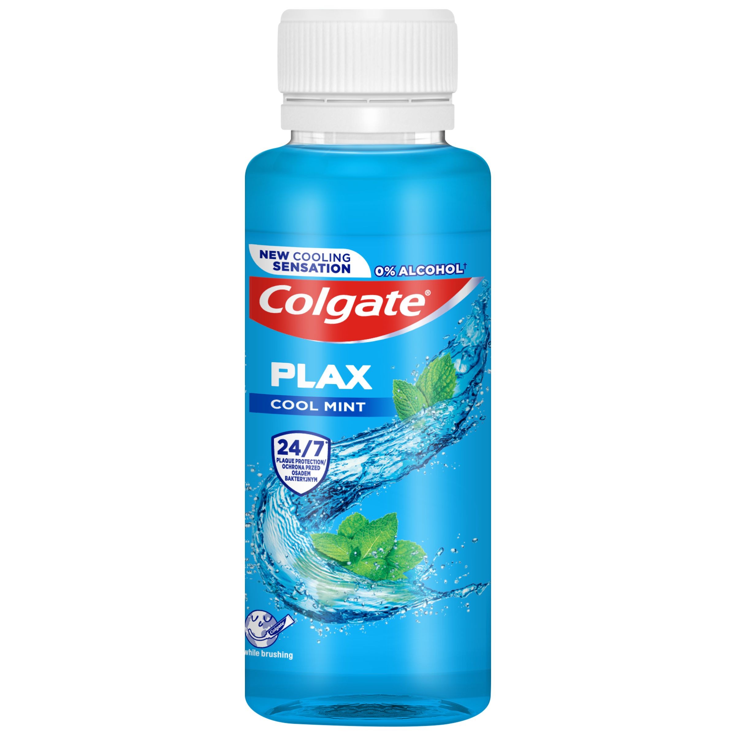 Drogerie a kosmetika - Colgate Ústní voda plax multi protection cool mint 100 ml