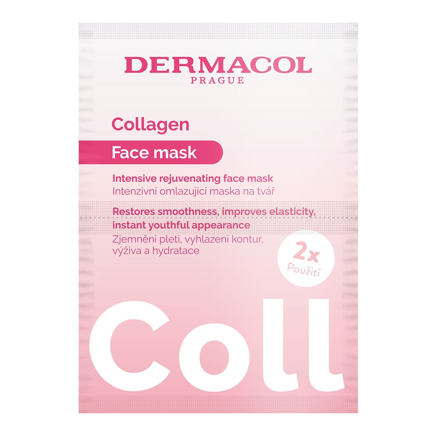 Drogerie a kosmetika - Collagen Intenzivní omlazující pleťová maska 2 x 8 ml