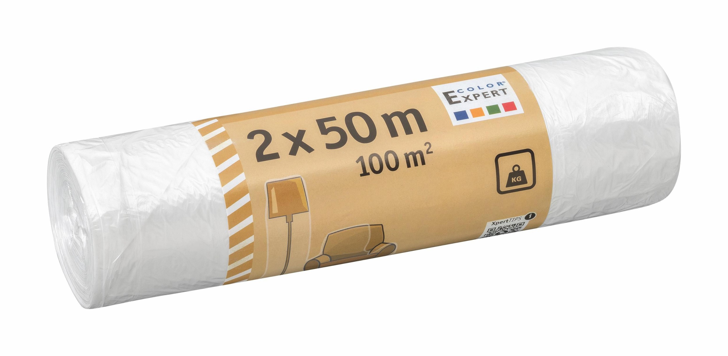 Domácnost a Zahrada - Color Expert<br>Fólie zakrývací Standard 2x 50m, 7my, role