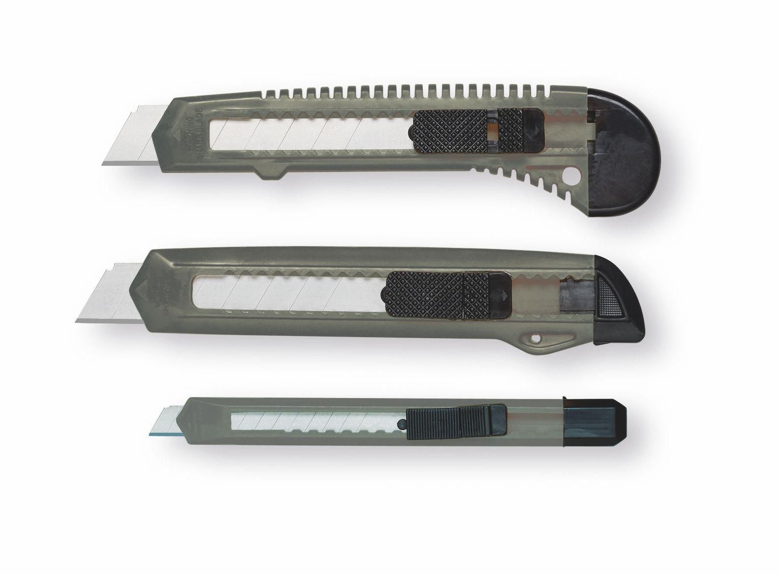 Domácnost a Zahrada - Color Expert<br>Set odlamovacích nožů, 3ks<br>Obsahuje: 1x 9mm nůž, 2x 18mm nůž