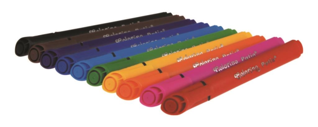 Domácnost a Zahrada - Colorino fixy trojhranné Jumbo, 10barev