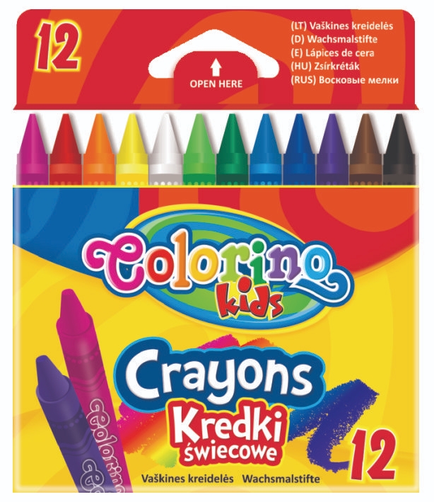 Domácnost a Zahrada - Colorino voskovky kulaté, 12barev