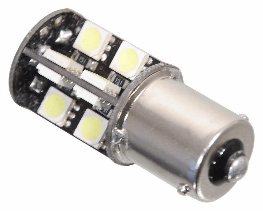 Auto-moto - Compass Žárovka 19 SMD LED 12V Ba15S s rezistorem Can-Bus ready bílá