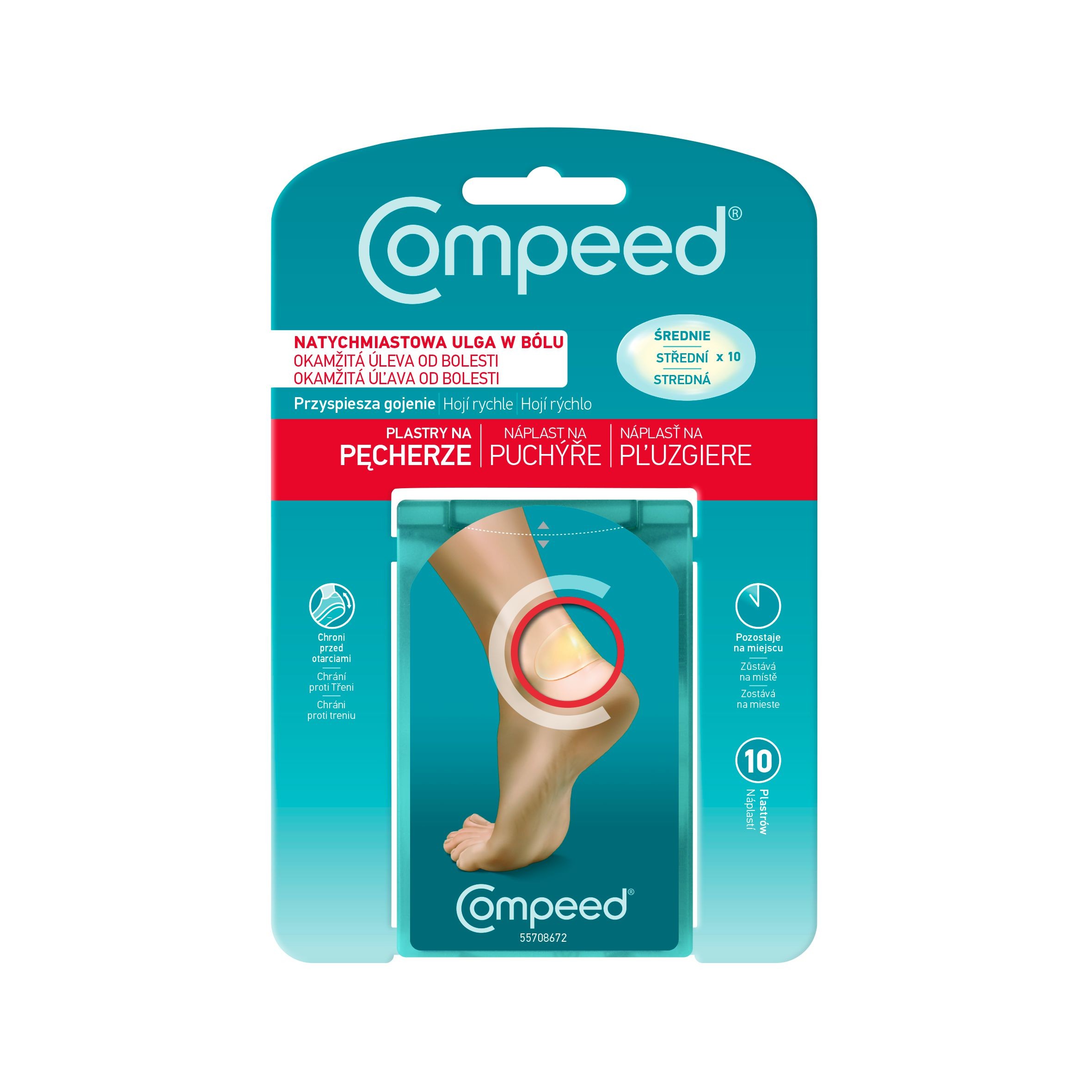 Péče o zdraví - Compeed Náplast na kuří oka 10 ks