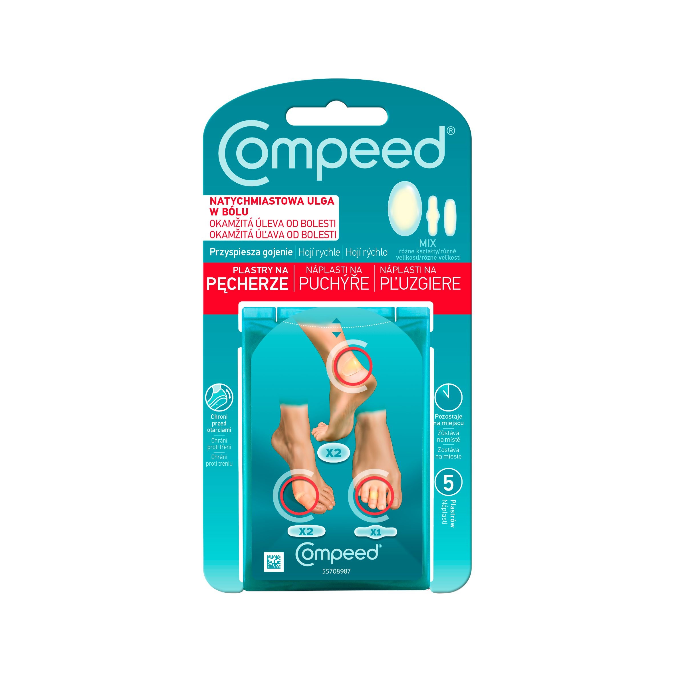 Péče o zdraví - Compeed Náplasti na puchýře mix