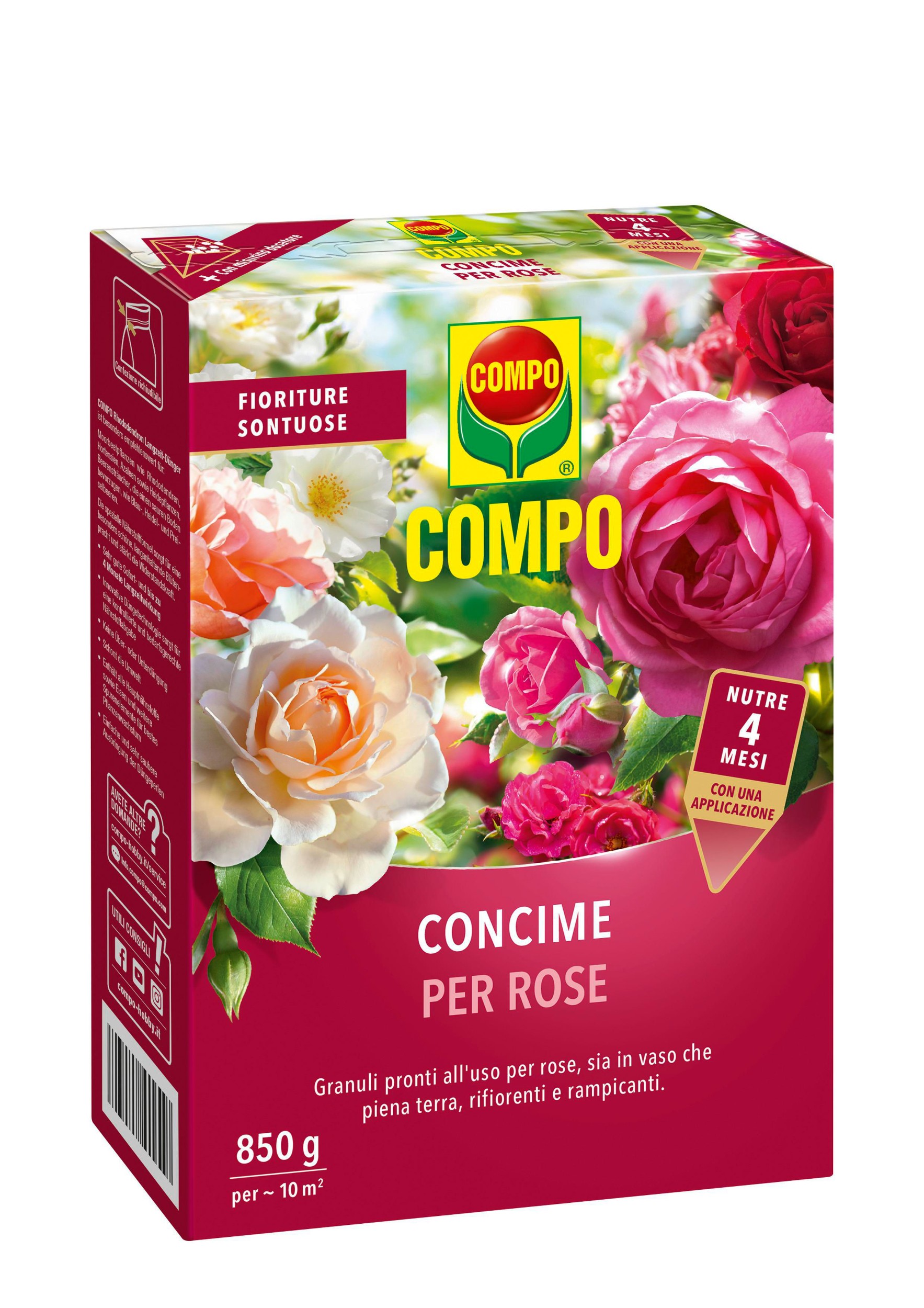 Domácnost a Zahrada - Compo Hnojivo pro růže s dlouhodobým účinkem 850 g