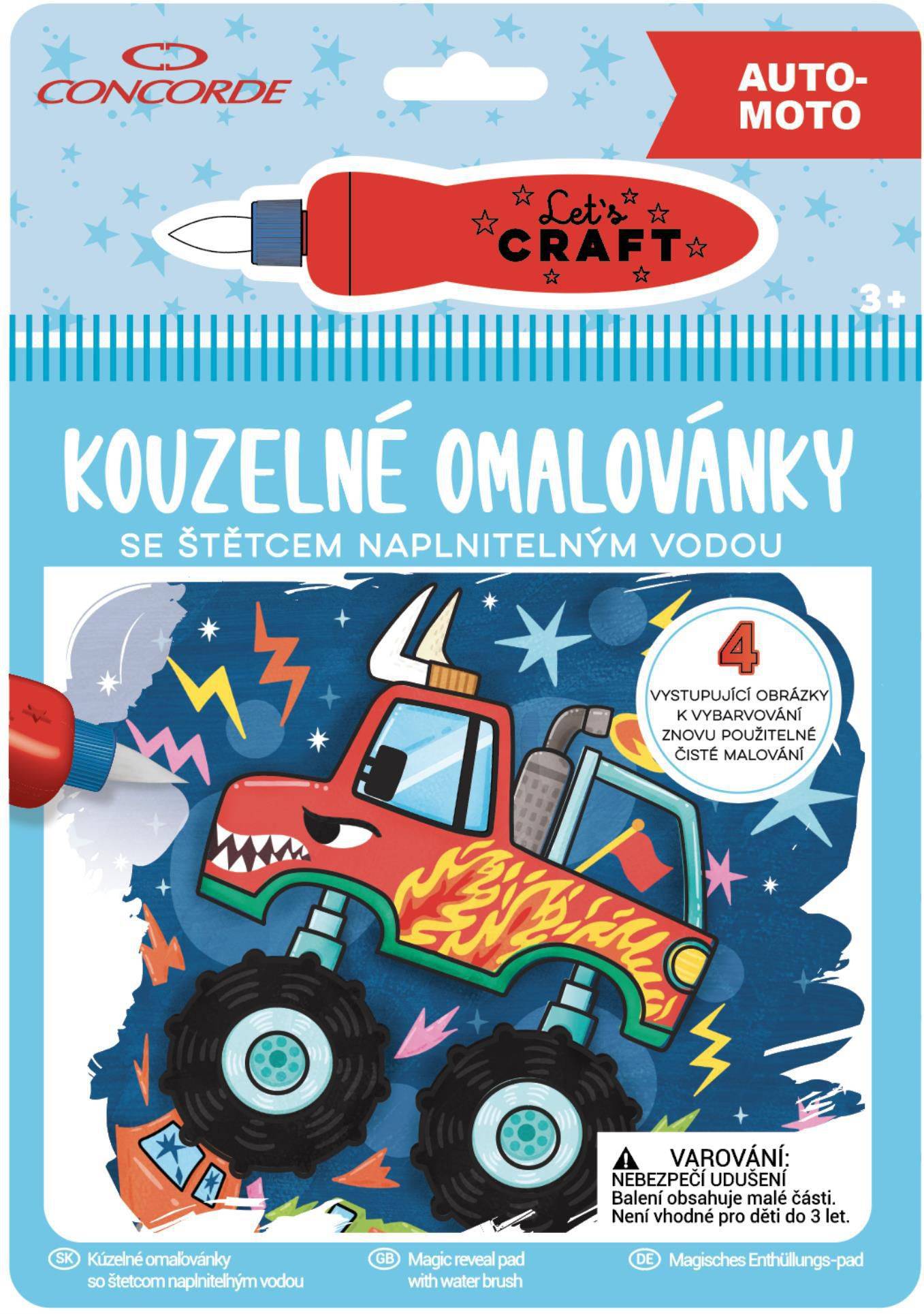 Domácnost a Zahrada - Concorde, Kouzelné omalovánky, Auto-moto