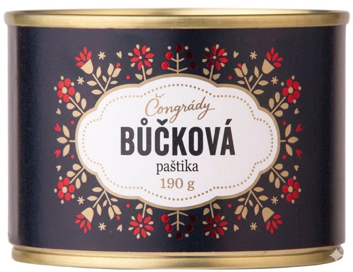 Trvanlivé potraviny - Čongrády Bůčková paštika 190 g
