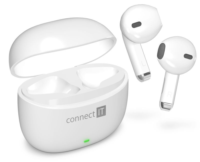 Elektro - Connect It BT sluchátka True Wireless SonicBass bílá