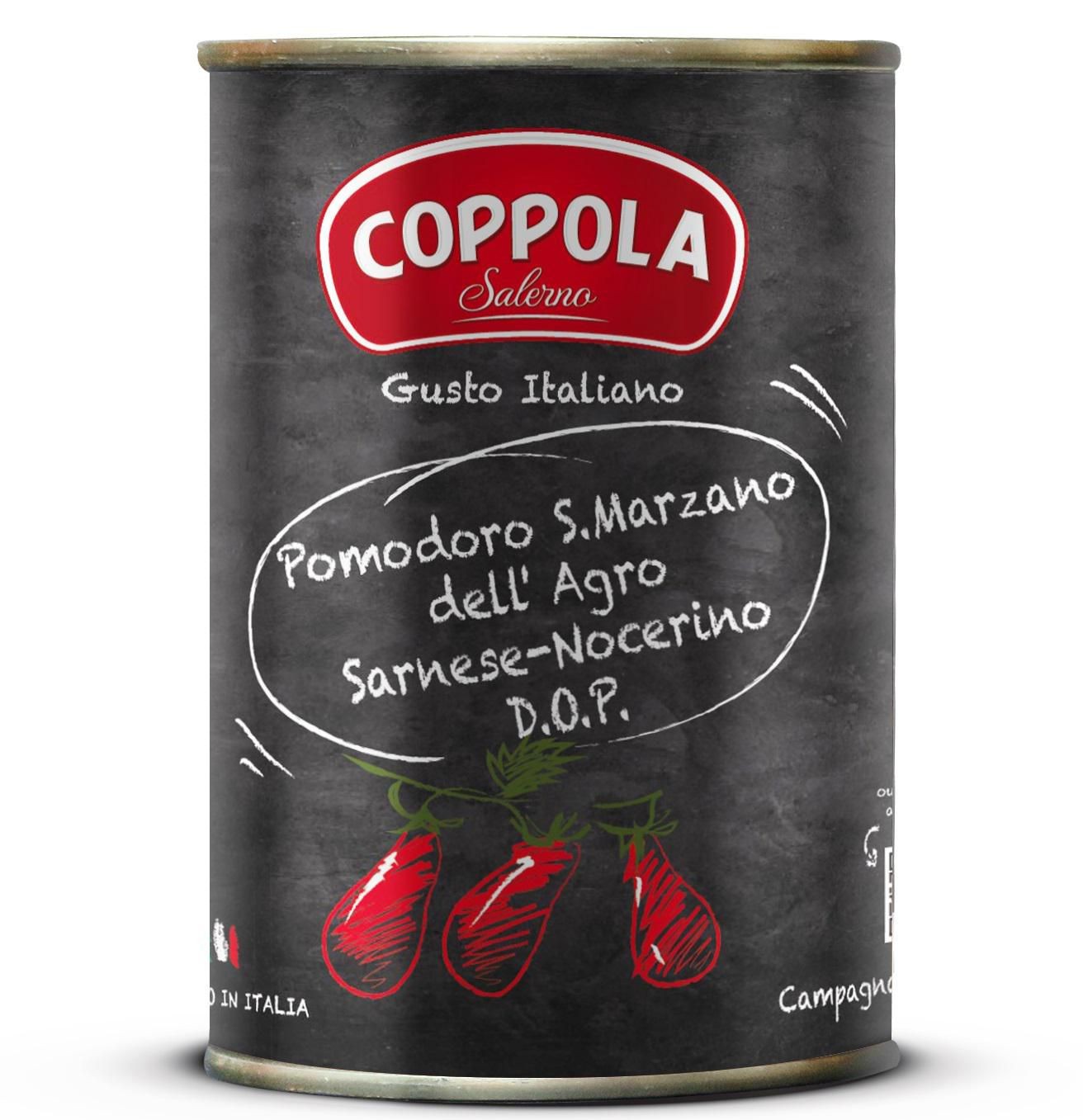 Trvanlivé potraviny - Coppola Loupaná celá rajčata 400 g