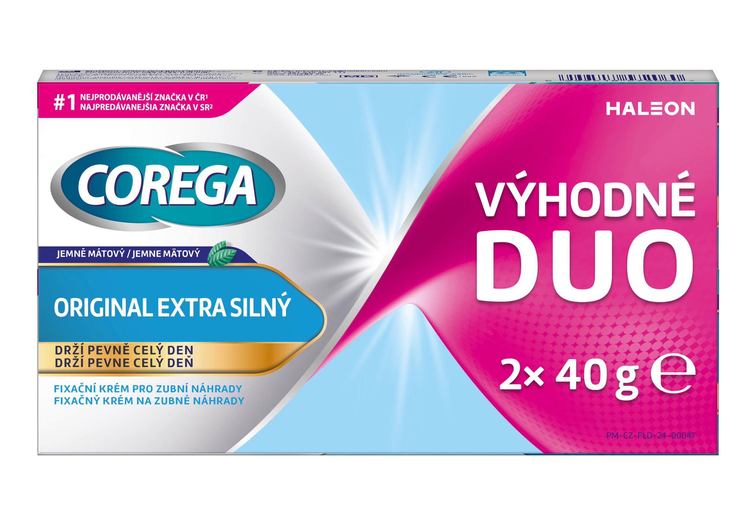 Drogerie a kosmetika - Corega Original duopack fixační krém 2x40g