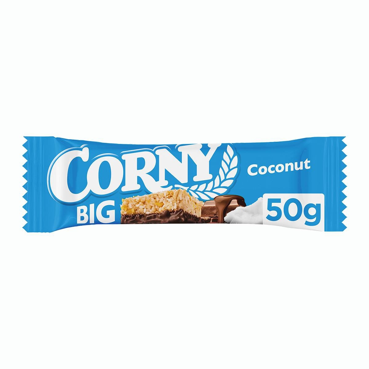 Corny BIG Cereální tyčinka kokos v mléčné čokoládě 50 g-0