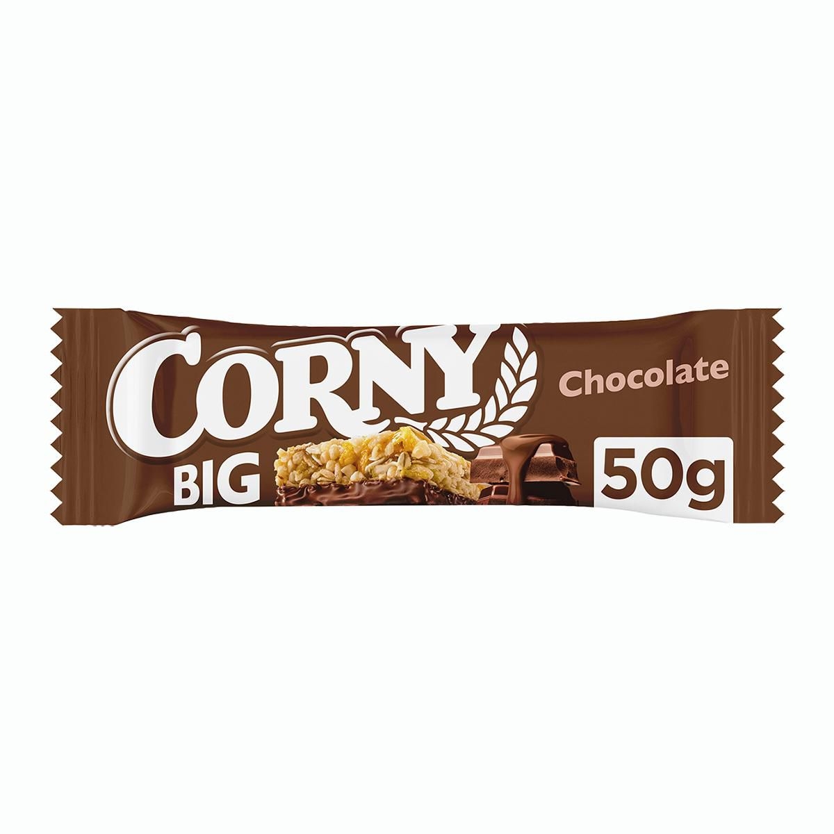 Corny BIG Cereální tyčinka mléčná čokoláda 50 g-0