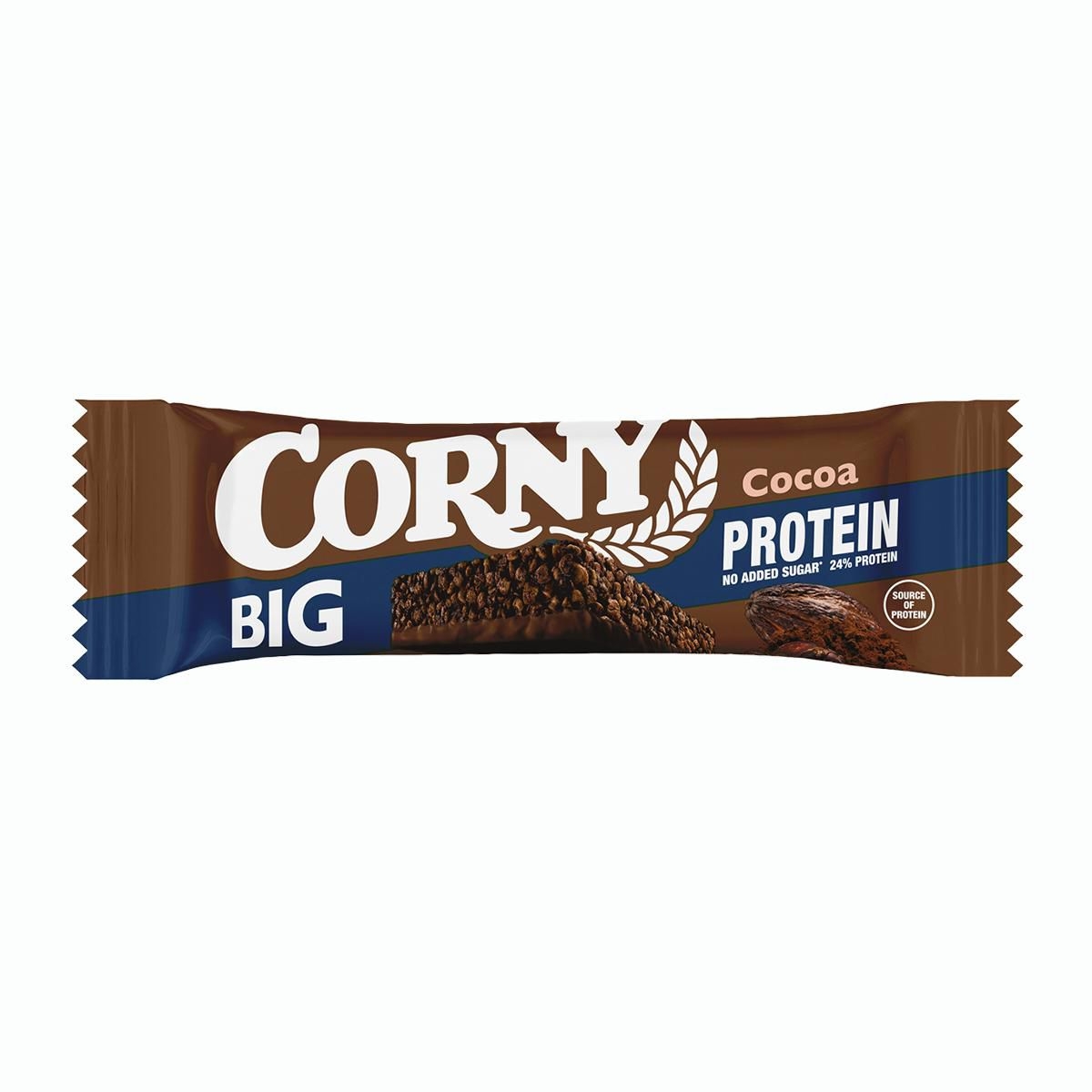 Trvanlivé potraviny - Corny Big protein 24% cereální tyčinka kakao 50g