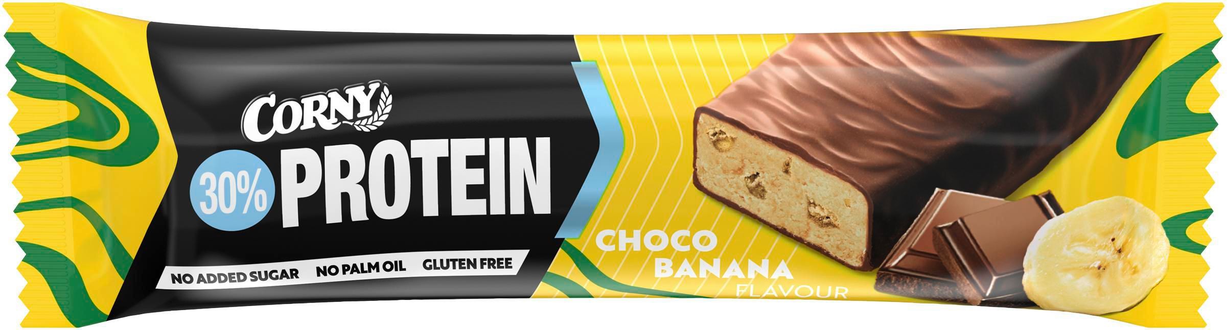 Trvanlivé potraviny - Corny Protein 30 % tyčinka banán 50g