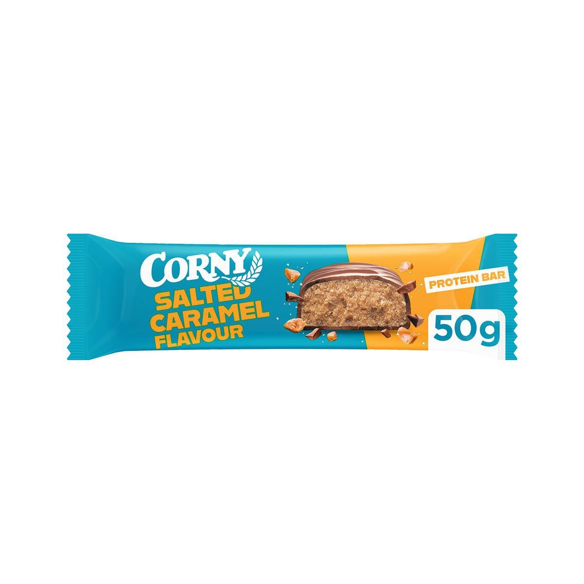 CORNY Proteinová tyčinka 30% slaný karamel 50 g-0