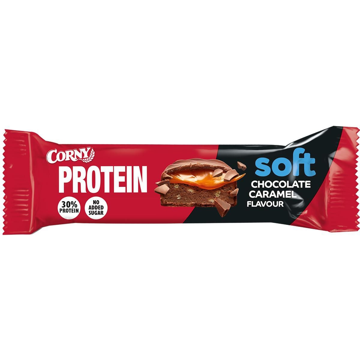 Trvanlivé potraviny - CORNY SOFT proteinová tyčinka Čokoláda-karamel  45g