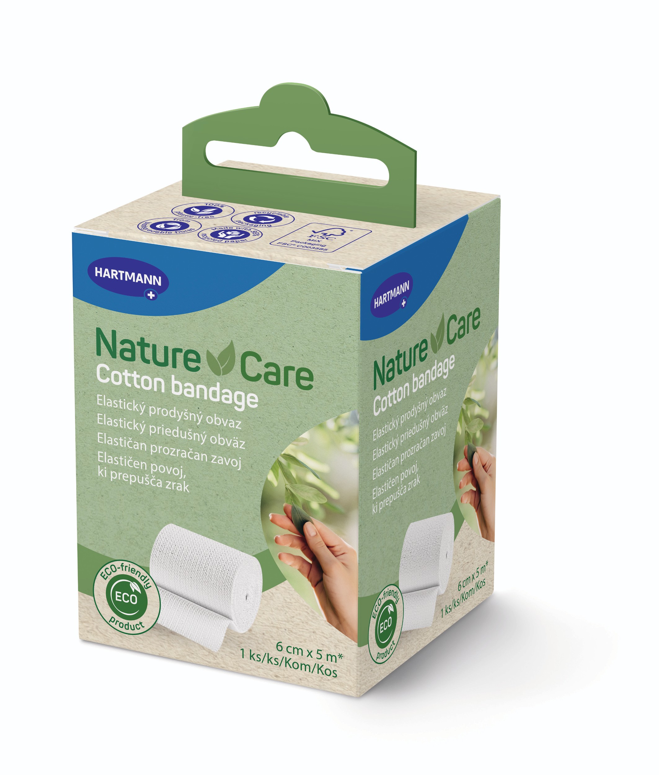 Péče o zdraví - Cosmos Nature Care Bavlněné obinadlo 6cmx5m Eko