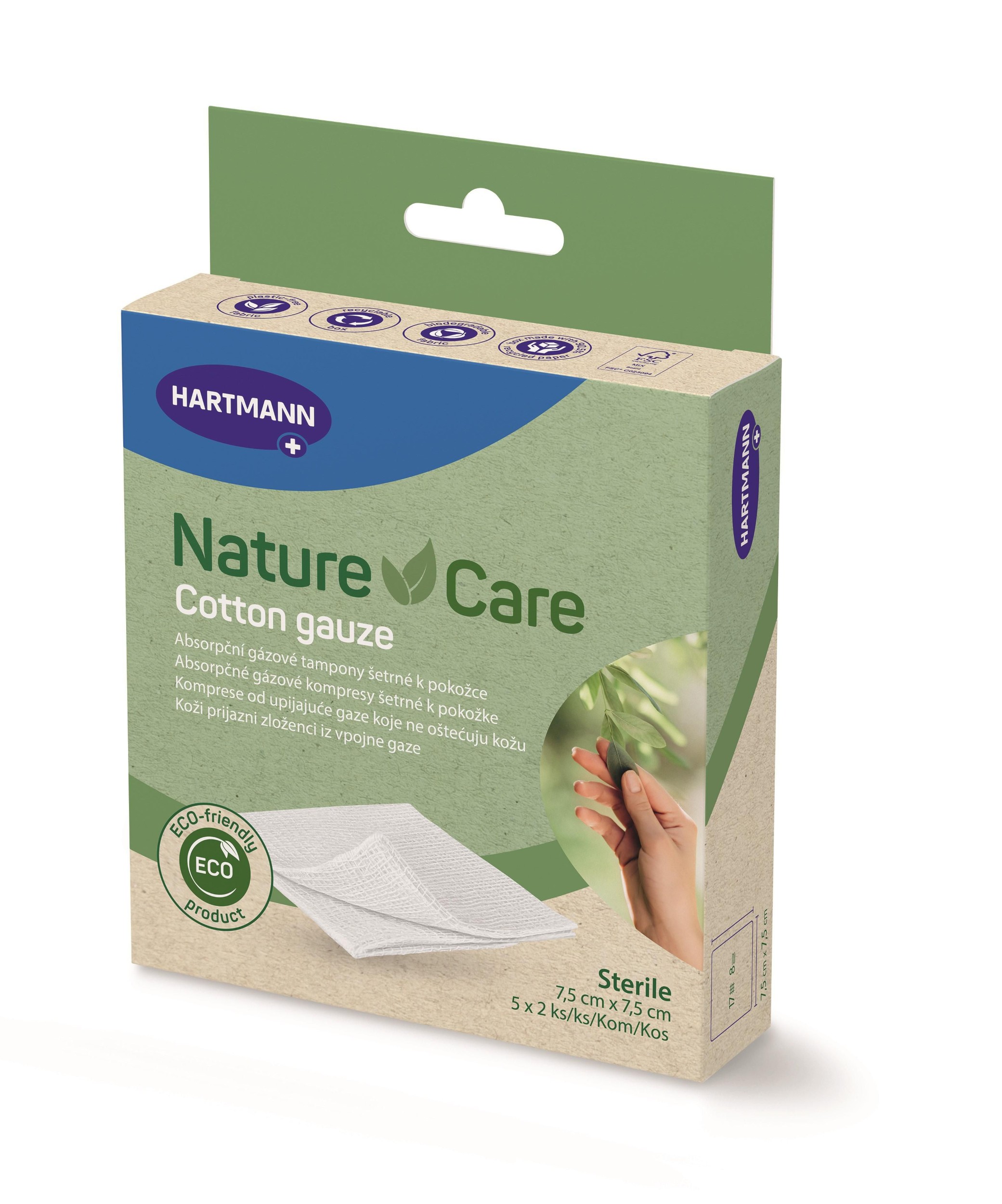 Péče o zdraví - Cosmos Nature Care Gázový kompres Eko 10 ks