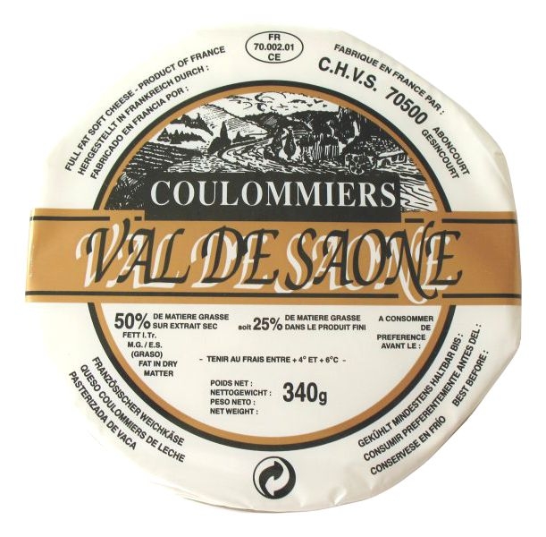 Mléčné a chlazené - Coulommiers Val De Saone 340 g