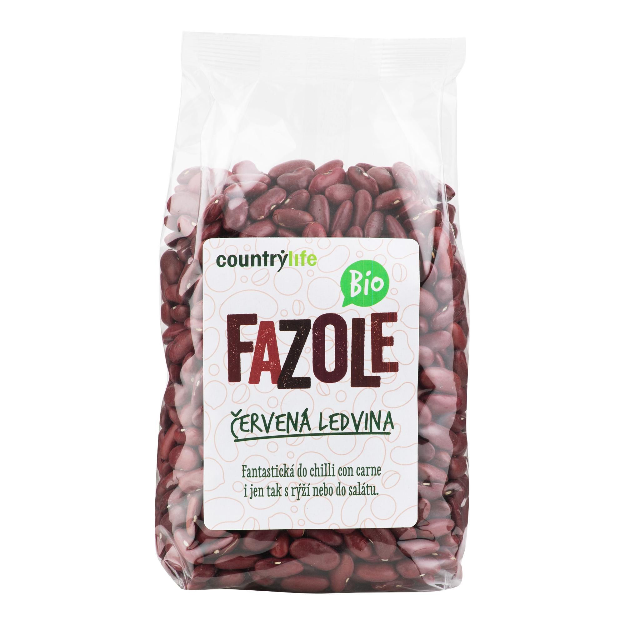 Trvanlivé potraviny - Country Life BIO Fazole červená ledvina 500 g