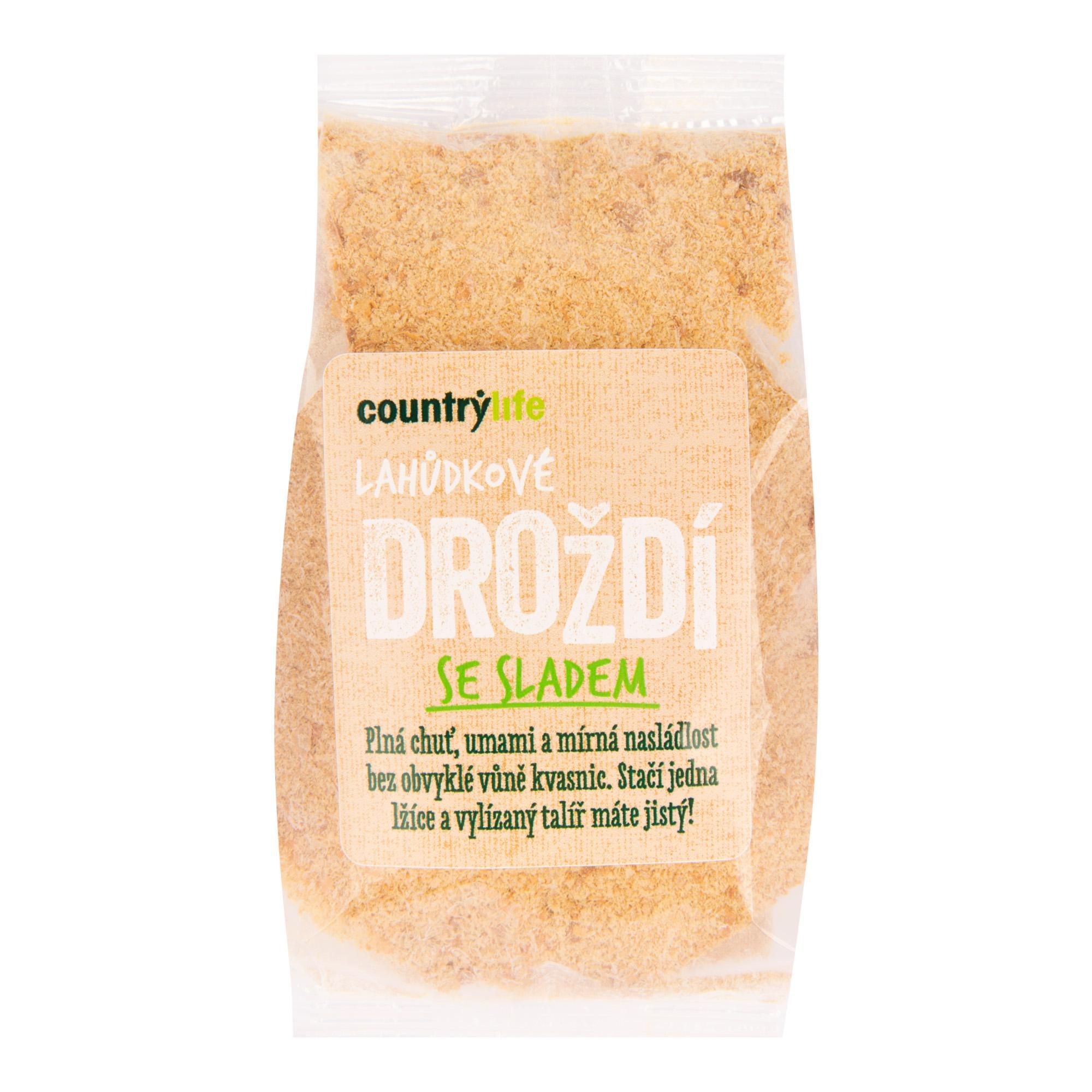 Trvanlivé potraviny - Country Life Droždí lahůdkové se sladem 150 g