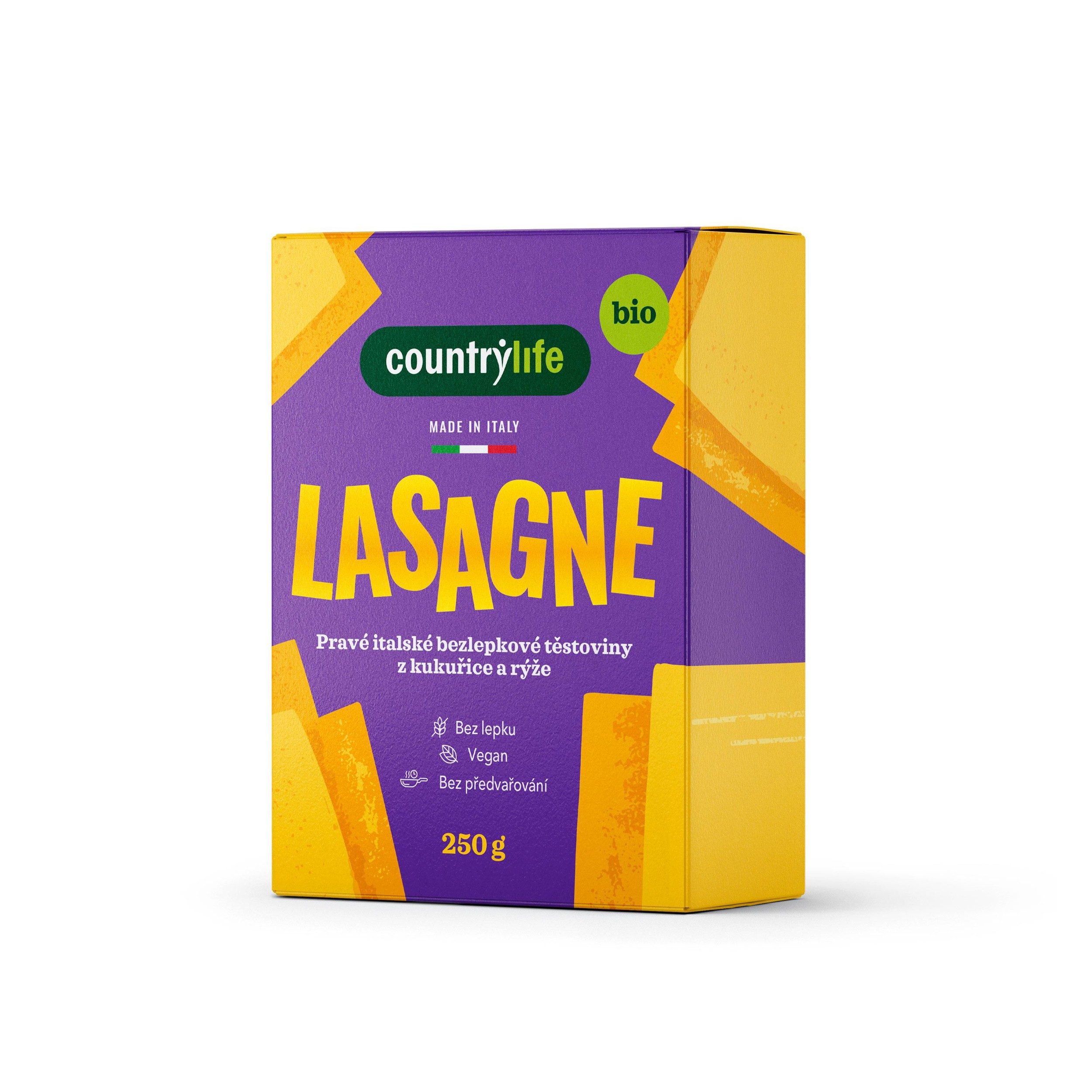 Zdravý svět - Country Life Těstoviny lasagne kukuřično-rýžovéBIO  250 g
