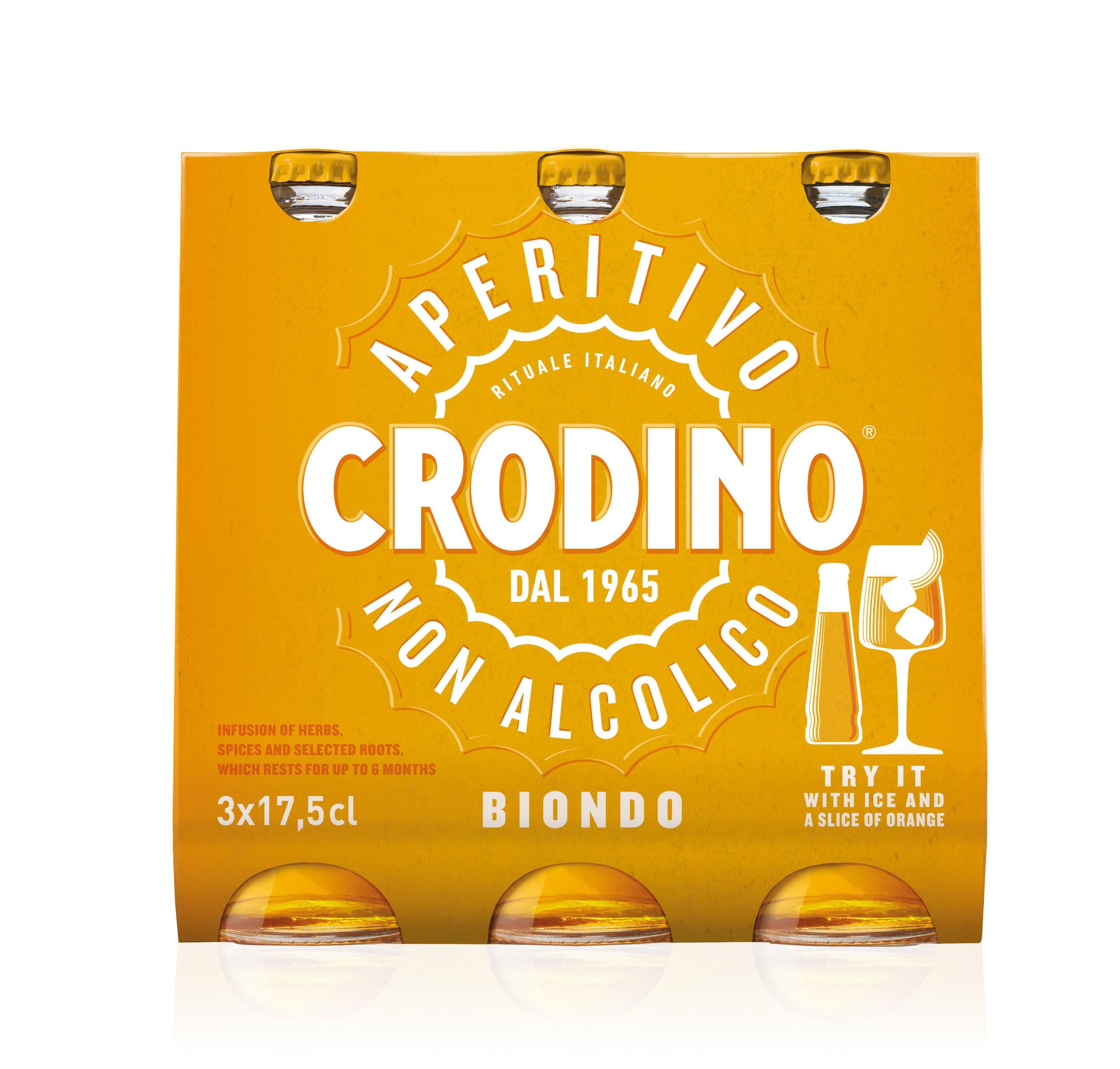 Trvanlivé potraviny - Crodino Biondo Soft Drink 0% 3x0,175l