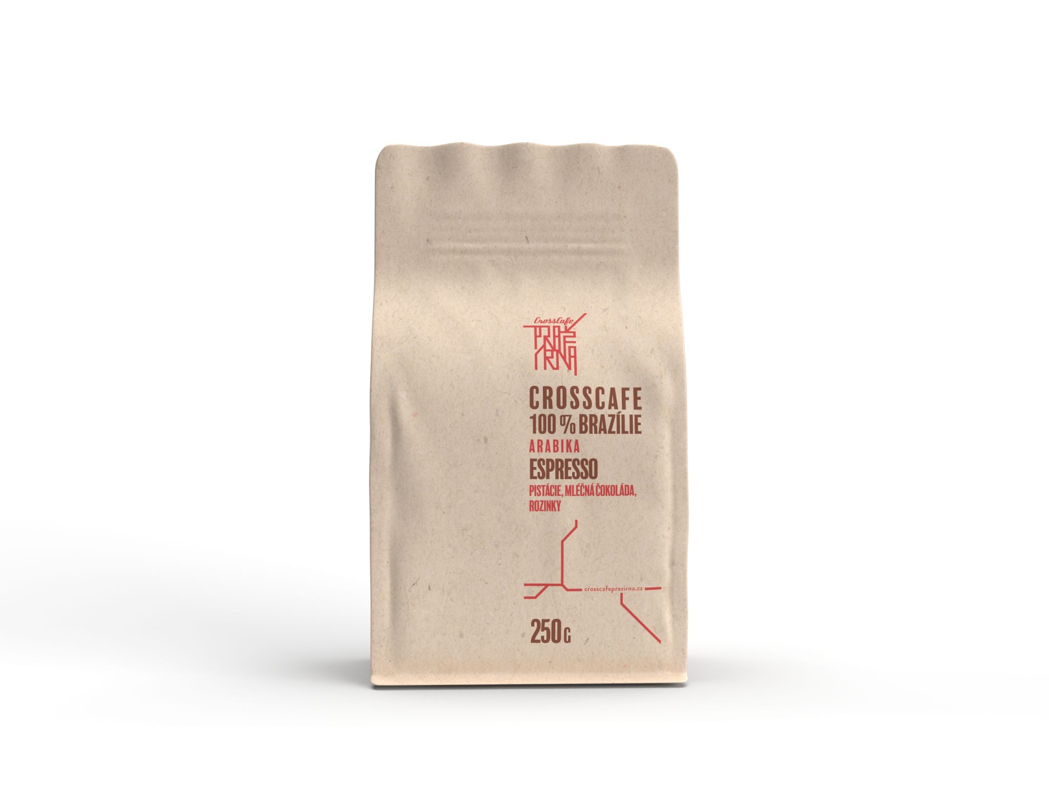 Nápoje - CrossCafe 100% Brazil Espresso 250g
