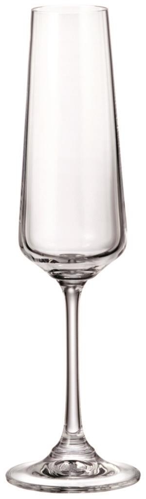 Domácnost a Zahrada - Crystal Bohemia Sklenice na šampaňské CORVUS 160ml 6ks