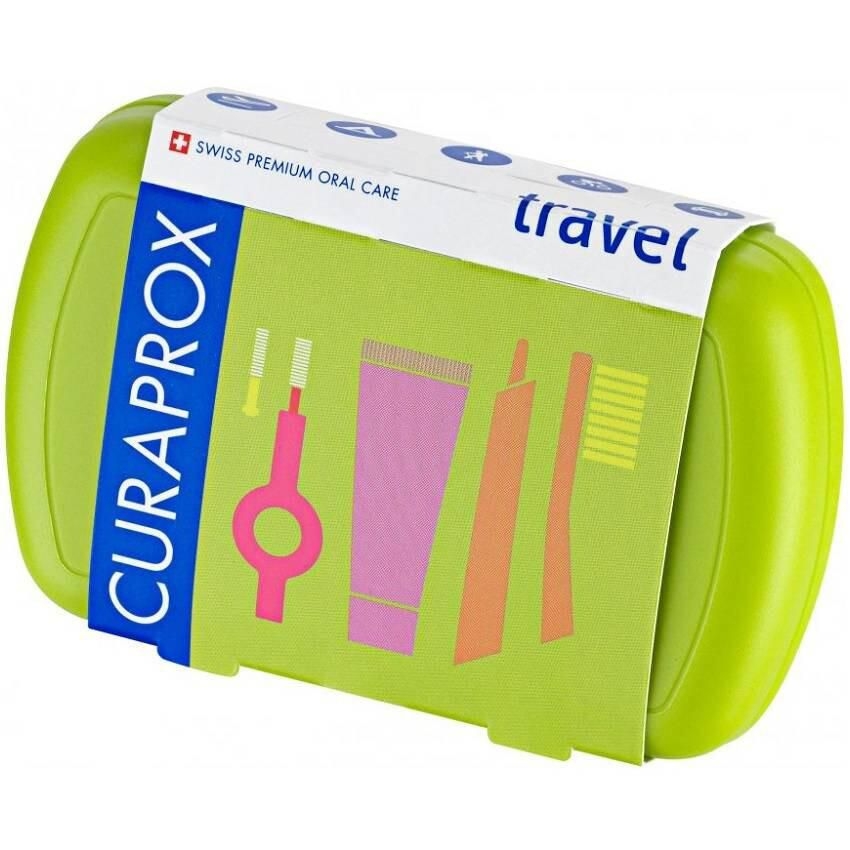 Drogerie a kosmetika - Curaprox Travel set zelený 1 ks