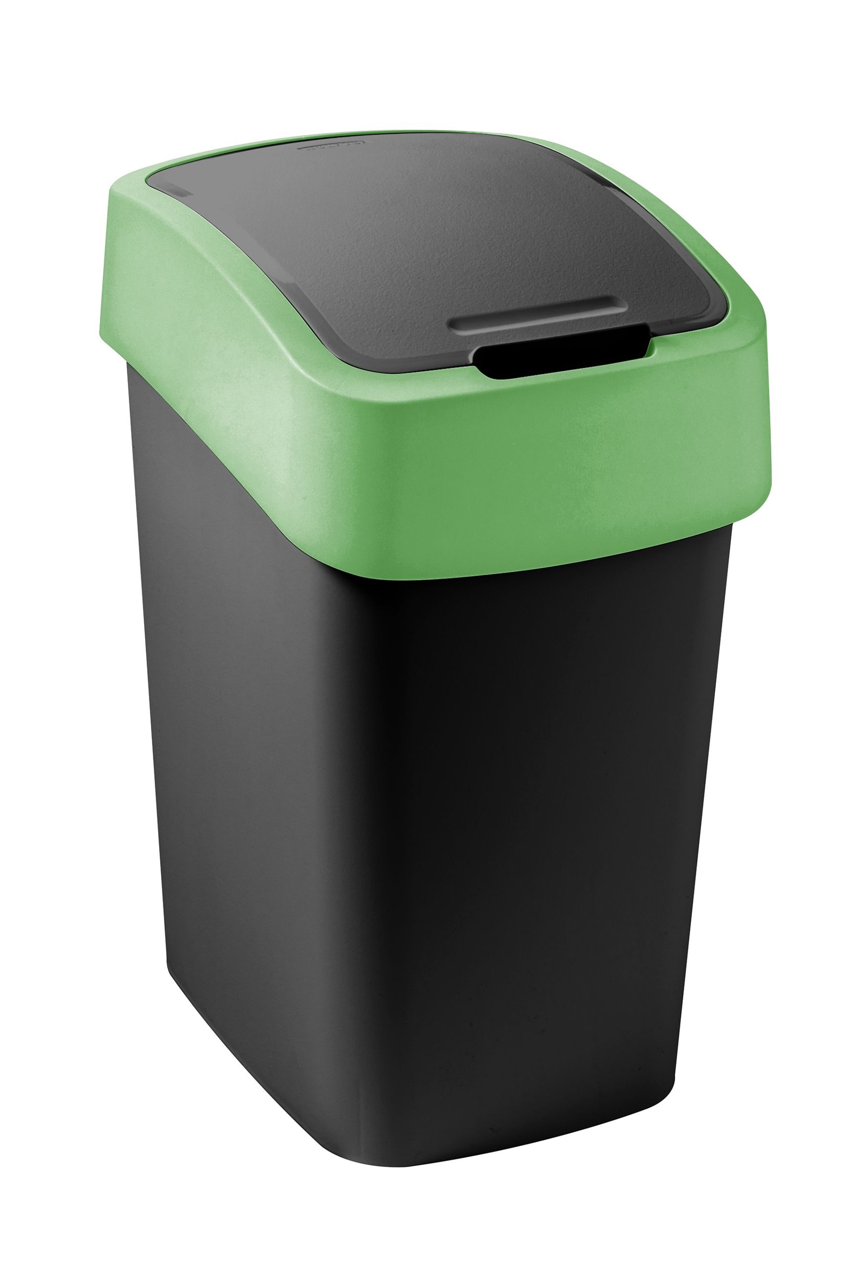Domácnost a Zahrada - Curver Odpadkový koš Flip Bin 9L ČERNÝ/ZELENÝ