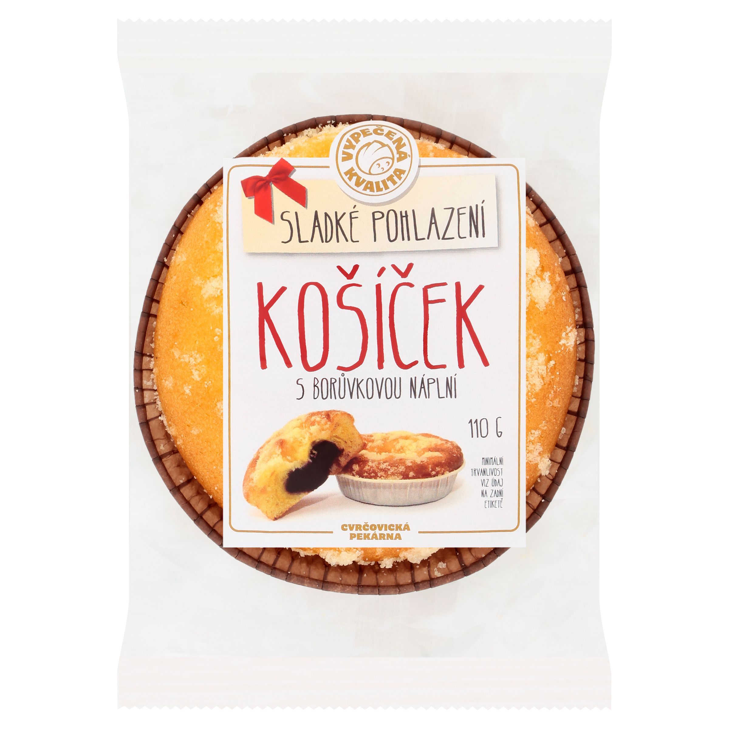 Pekárna a cukrárna - Cvrčovická pekárna Košíček s borůvkovou náplní 110 g