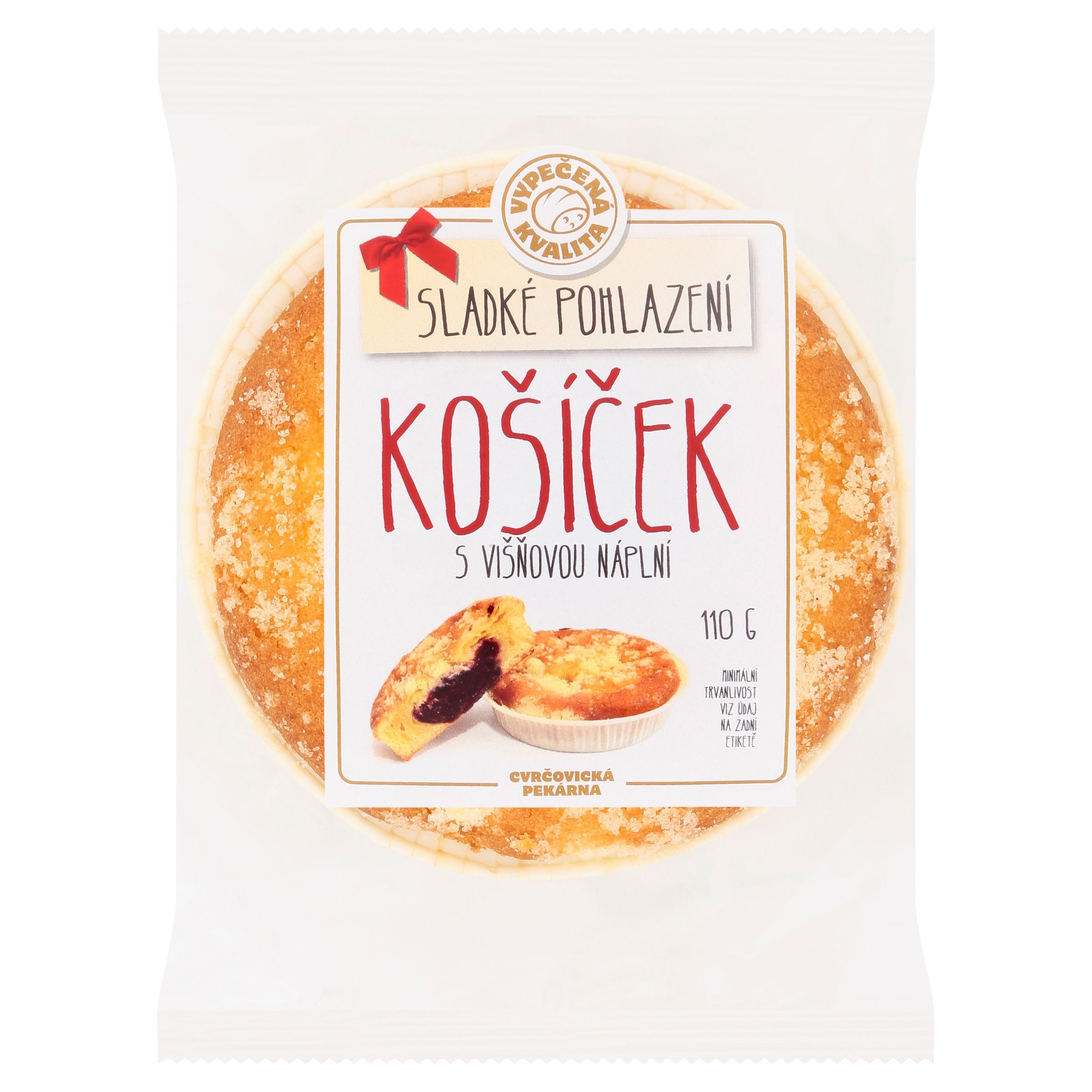 Pekárna a cukrárna - Cvrčovická pekárna Košíček s višňovou náplní 110 g