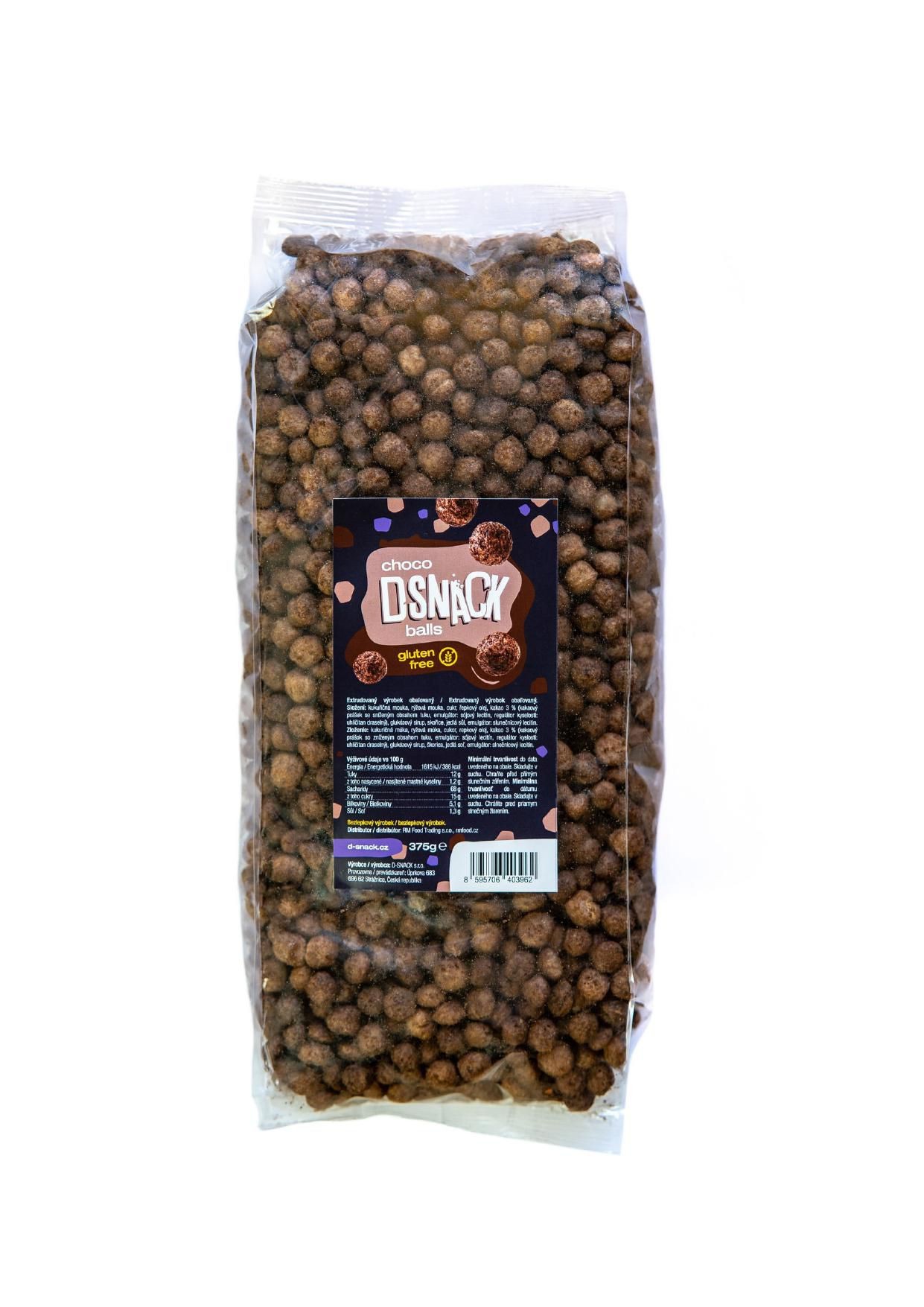 Zdravý svět - D-snack Bezlepkové kuličky kakaové obilninové 375 g